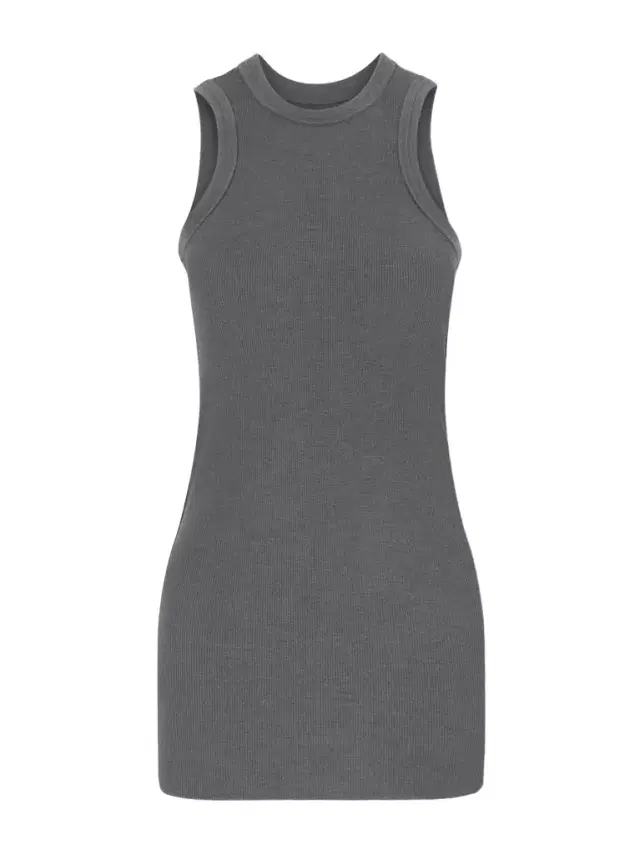 Ribbed wool tank top