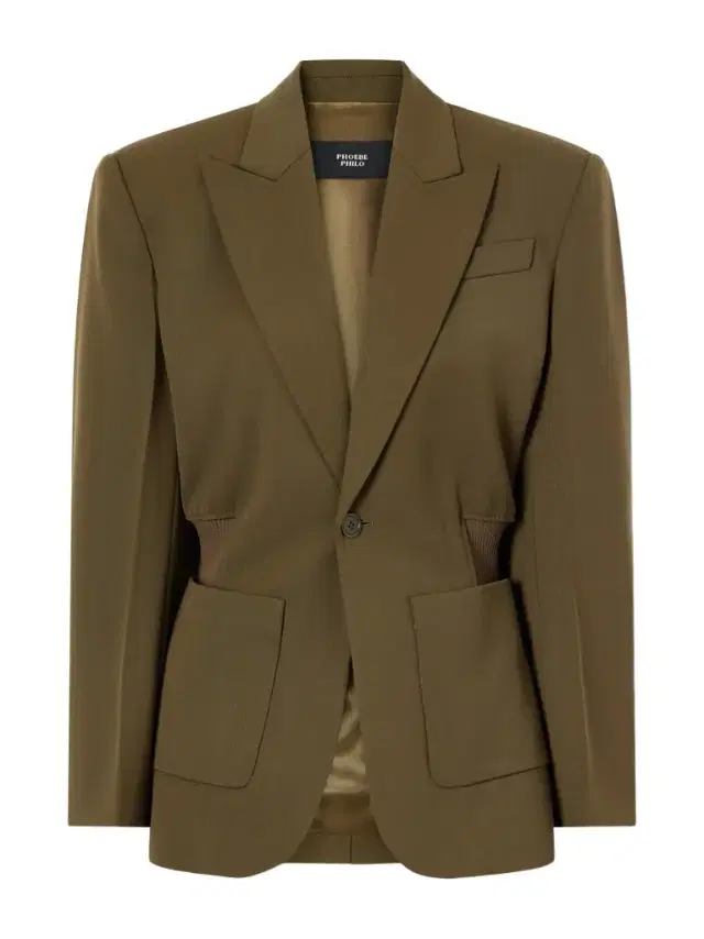 Single-breasted wool blazer