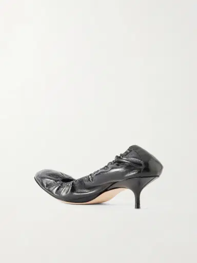 Phoebe Philo Low Pucker pumps in leather | Thumbnail 2