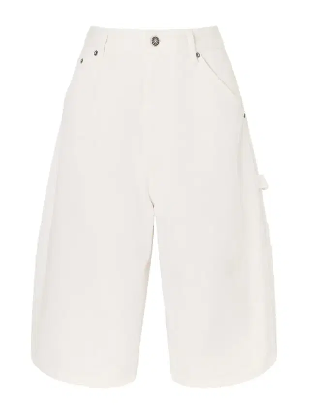 Cotton wide-leg cargo shorts