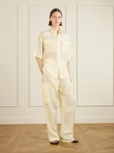 Phoebe Philo Silk wide-leg cargo pants | Thumbnail 2
