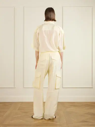 Phoebe Philo Silk wide-leg cargo pants | Thumbnail 4