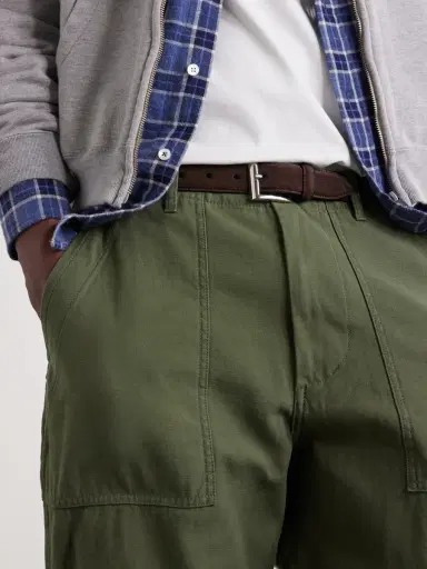 Beams Plus 3cm Suede Belt - Men | Thumbnail 2