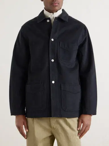 Drake's Denim Chore Jacket - Men | Thumbnail 3