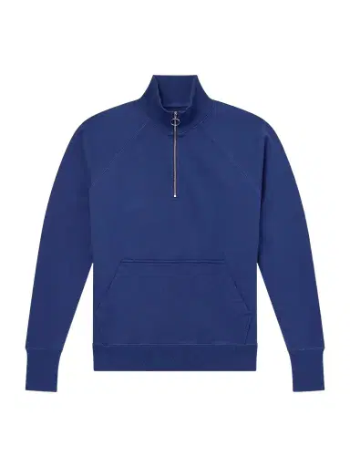 Drake's Cotton-Jersey Half-Zip Sweater - Men | Thumbnail 1