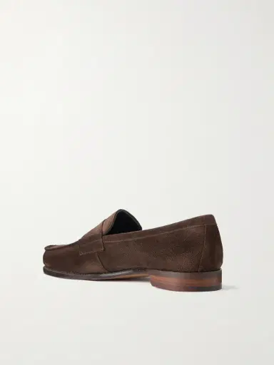 Drake's Charles Suede Penny Loafers - Men | Thumbnail 4