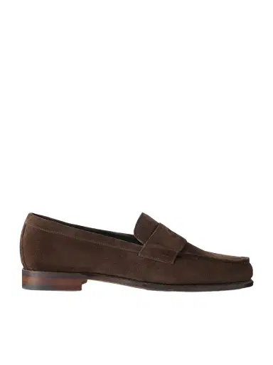 Drake's Charles Suede Penny Loafers - Men | Thumbnail 1