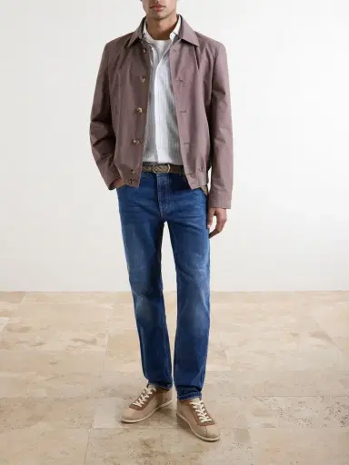 Brunello Cucinelli Cotton-Blend Blouson Jacket - Men | Thumbnail 2 Brunello Cucinelli Cotton-Blend Blouson Jacket - Men | Thumbnail 2