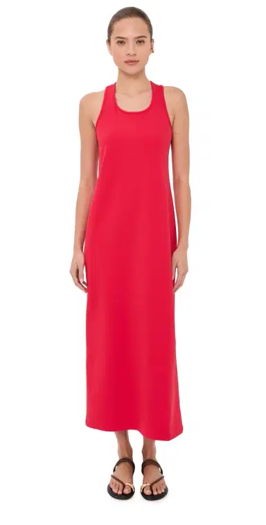 Tibi Compact Ultra Stretch Knit Sleeveless Dress Red 4 | Thumbnail 1 Tibi Compact Ultra Stretch Knit Sleeveless Dress Red 4 | Thumbnail 1