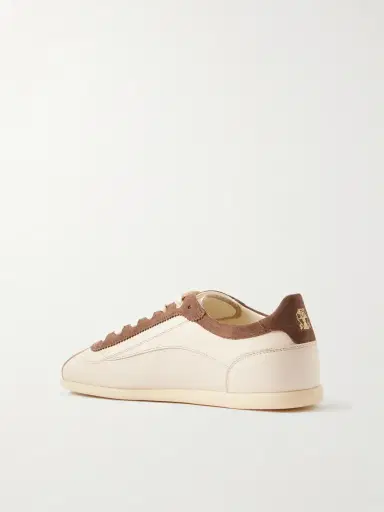 Brunello Cucinelli Suede-Trimmed Leather Sneakers - Men | Thumbnail 4