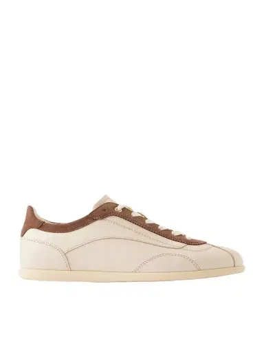 Brunello Cucinelli Suede-Trimmed Leather Sneakers - Men | Thumbnail 1