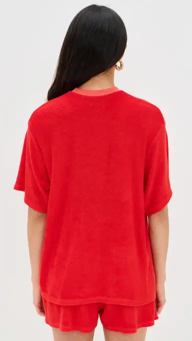 LE BOP Farrah Terry Tee Poppy | Thumbnail 3