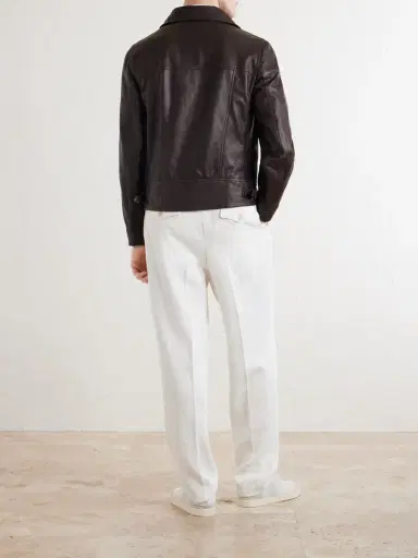 Brunello Cucinelli Leather Jacket - Men | Thumbnail 4