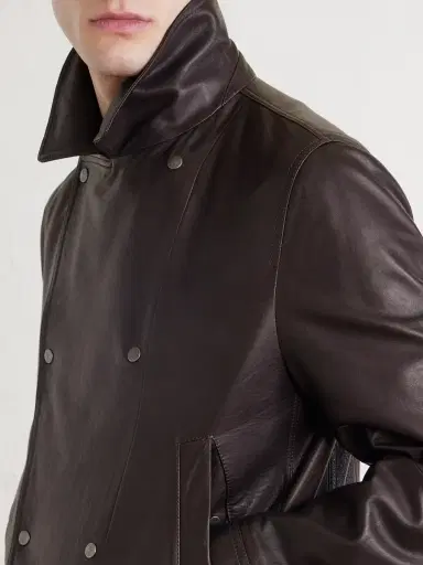 Brunello Cucinelli Leather Jacket - Men | Thumbnail 5