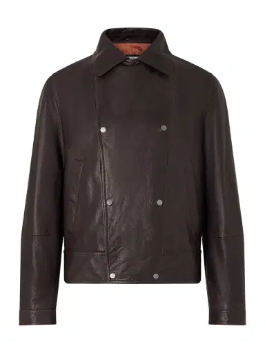 Brunello Cucinelli Leather Jacket - Men | Thumbnail 1