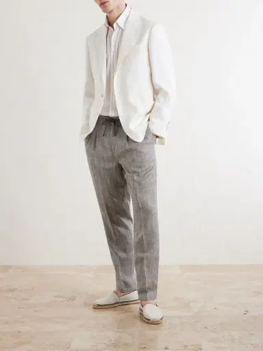 Brunello Cucinelli Linen Blazer - Men | Thumbnail 2 Brunello Cucinelli Linen Blazer - Men | Thumbnail 2
