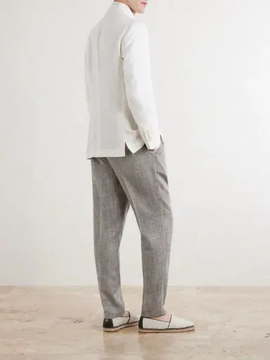 Brunello Cucinelli Linen Blazer - Men | Thumbnail 4 Brunello Cucinelli Linen Blazer - Men | Thumbnail 4