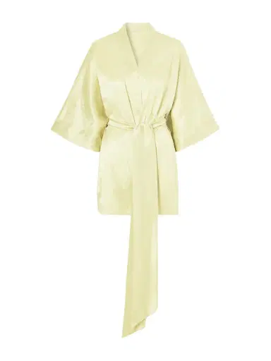 Carine Gilson Belted Embroidered Silk-satin Kimono | Thumbnail 1 Carine Gilson Belted Embroidered Silk-satin Kimono | Thumbnail 1