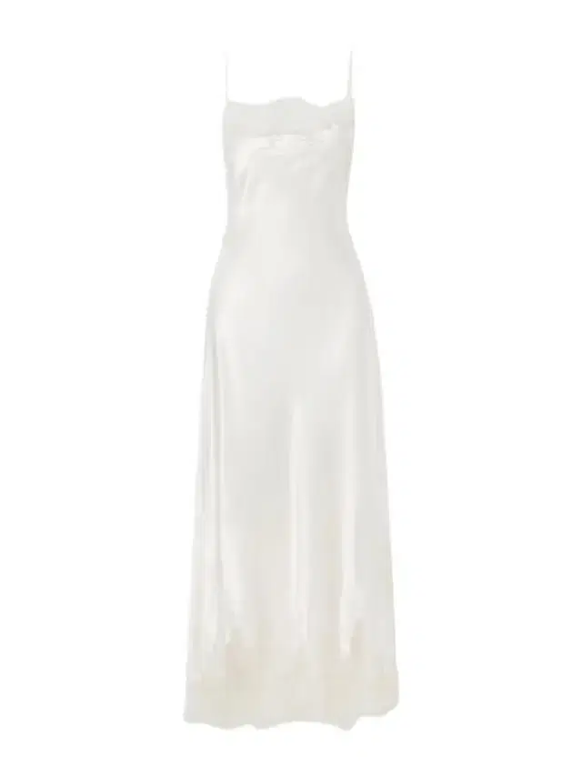 Lace-trimmed Silk-satin Midi Dress