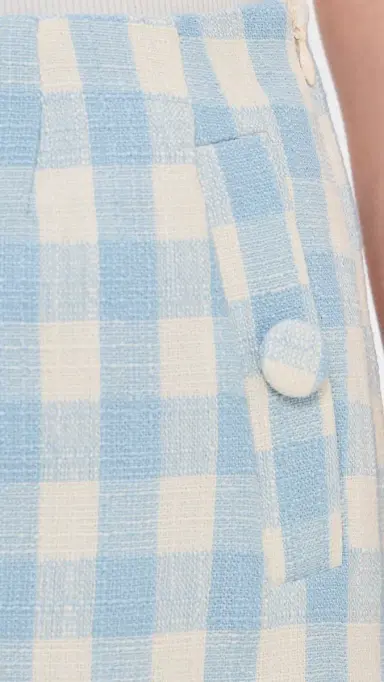 endless rose Tweed Buttoned Shorts Powder Blue L | Thumbnail 6
