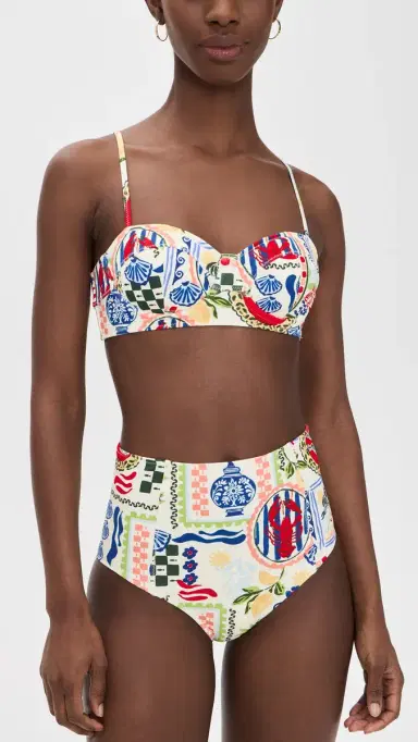 HUNTER BELL Swim Bikini Bottoms Coastal Conversation S | Thumbnail 4 HUNTER BELL Swim Bikini Bottoms Coastal Conversation S | Thumbnail 4
