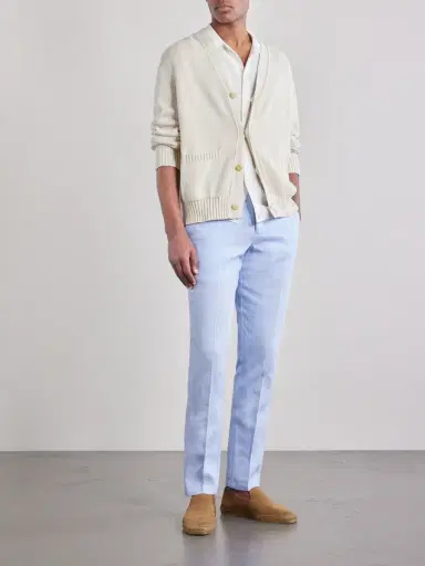 Orlebar Brown Griffon Straight-Leg Linen Trousers - Men | Thumbnail 2