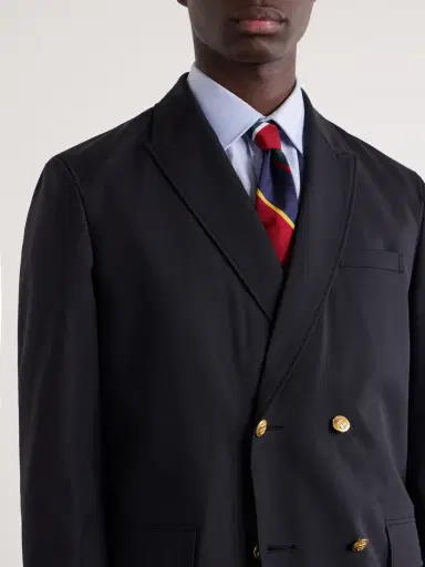Beams Plus Double-Breasted Grain de Poudre Wool Blazer - Men | Thumbnail 5
