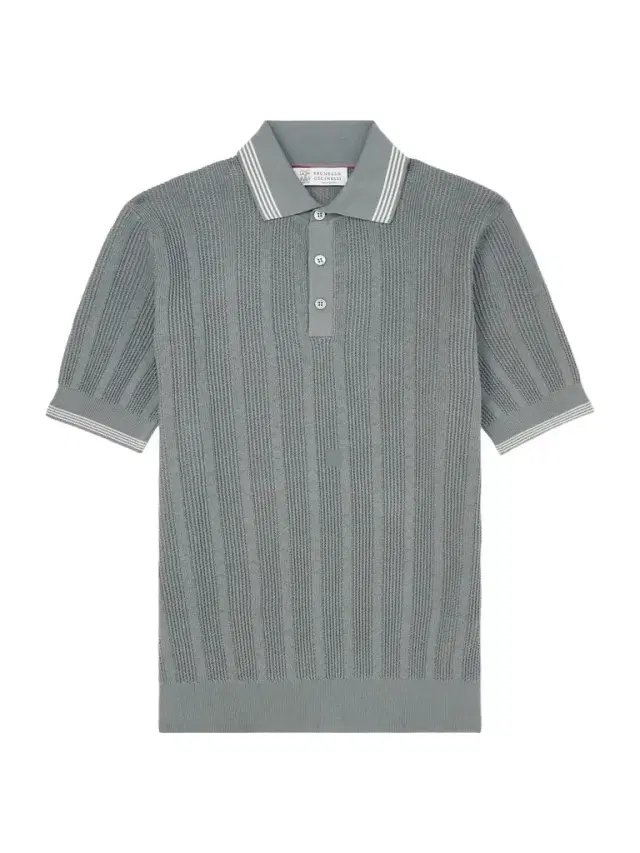 Striped Pointelle-Knit Cotton Polo Shirt - Men