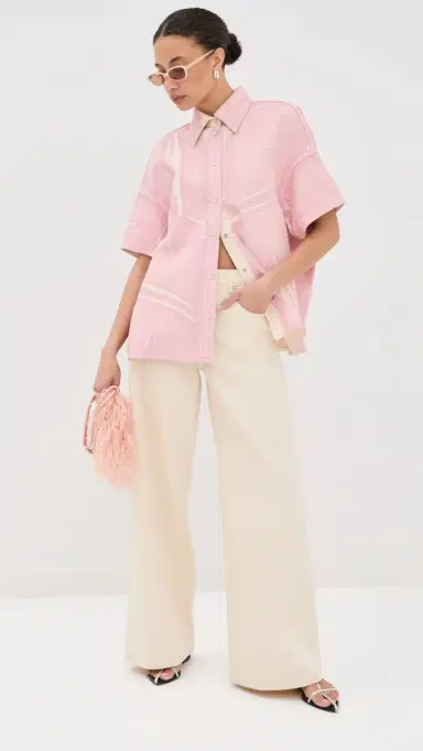 Marni Button Down Shirt Pink Gummy | Thumbnail 5