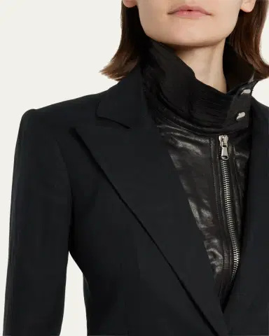 Veronica Beard Lamb Leather Moto Dickey | Thumbnail 5 Veronica Beard Lamb Leather Moto Dickey | Thumbnail 5