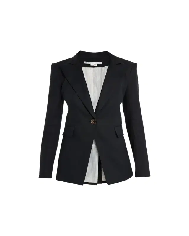 Veronica Beard Lamb Leather Moto Dickey
