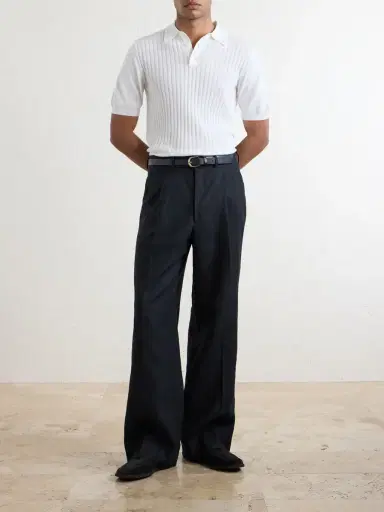 De Petrillo Ribbed Cotton Polo Shirt - Men | Thumbnail 2