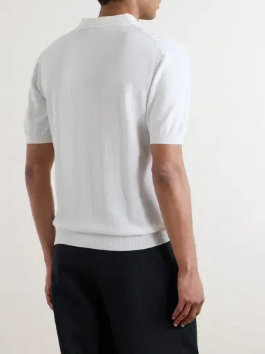 De Petrillo Ribbed Cotton Polo Shirt - Men | Thumbnail 4