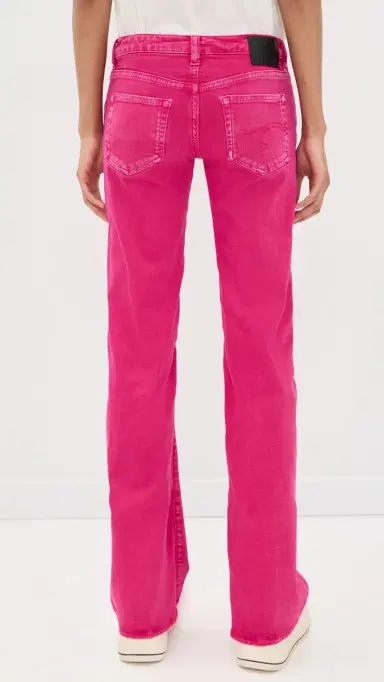 R13 Boy Flare Jeans Fuchsia Stretch | Thumbnail 3
