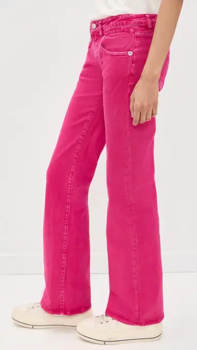 R13 Boy Flare Jeans Fuchsia Stretch | Thumbnail 4