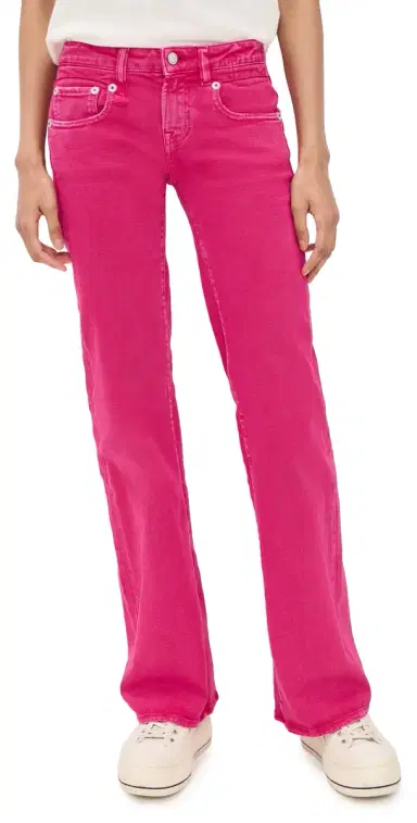R13 Boy Flare Jeans Fuchsia Stretch | Thumbnail 1