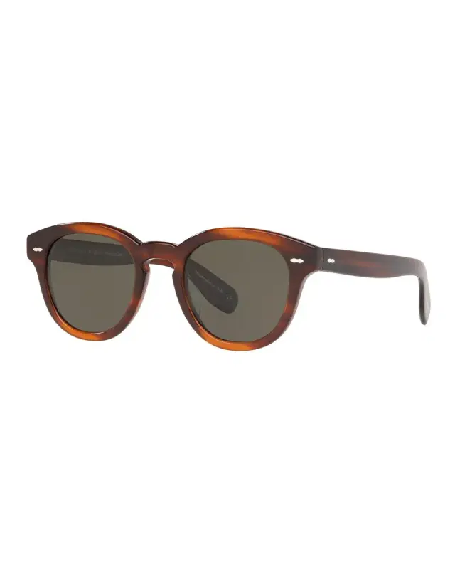 Oliver Peoples Cary Grant Oval Polarized Acetate Sunglasses