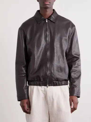 Brunello Cucinelli Leather Jacket - Men | Thumbnail 3