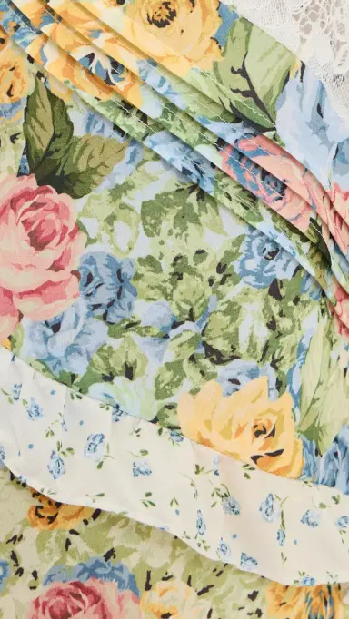 For Love & Lemons Rosalyn Maxi Dress Yellowblue | Thumbnail 6 For Love & Lemons Rosalyn Maxi Dress Yellowblue | Thumbnail 6