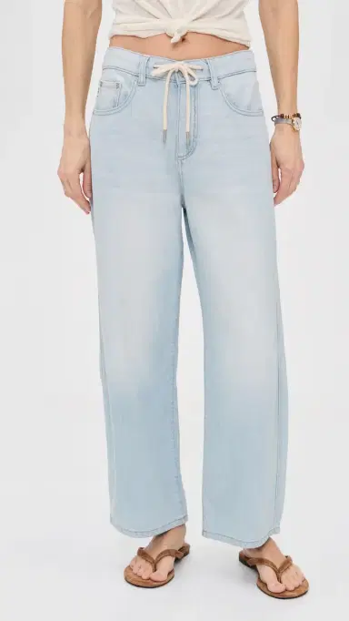 DL1961 DL Aura Taylor Petite Drawstring Barrel Jeans Poolside Aura (DL Aura) 24 | Thumbnail 2 DL1961 DL Aura Taylor Petite Drawstring Barrel Jeans Poolside Aura (DL Aura) 24 | Thumbnail 2