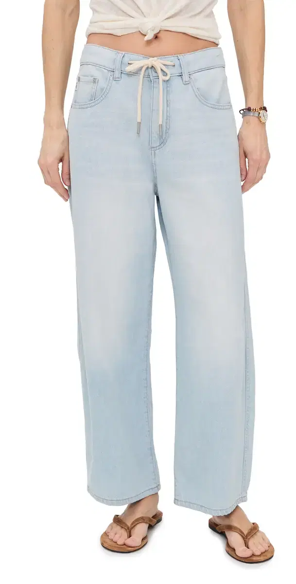 DL1961 DL Aura Taylor Petite Drawstring Barrel Jeans Poolside Aura (DL Aura)