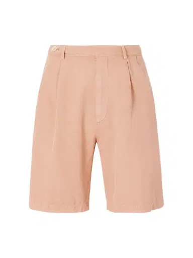 Brunello Cucinelli Straight-Leg Pleated Cotton Shorts - Men | Thumbnail 1