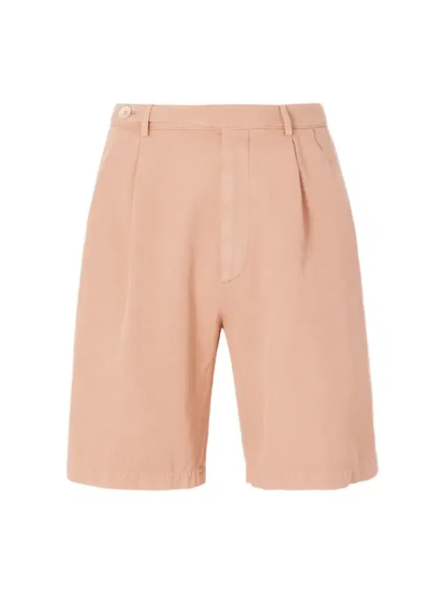 Straight-Leg Pleated Cotton Shorts - Men