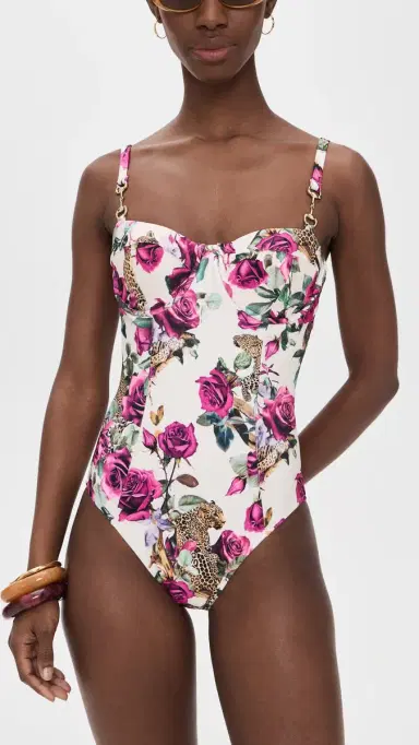 L'AGENCE Amie Rose Leopard Jungle One Piece ulti | Thumbnail 5