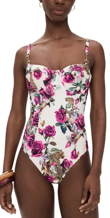 L'AGENCE Amie Rose Leopard Jungle One Piece ulti | Thumbnail 1