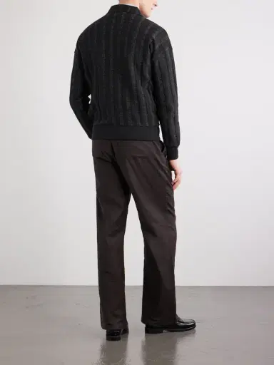Oliver Spencer Lorimer Cotton-Blend Jacquard Half-Zip Sweater - Men | Thumbnail 4 Oliver Spencer Lorimer Cotton-Blend Jacquard Half-Zip Sweater - Men | Thumbnail 4