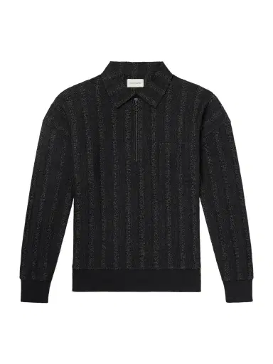 Oliver Spencer Lorimer Cotton-Blend Jacquard Half-Zip Sweater - Men | Thumbnail 1 Oliver Spencer Lorimer Cotton-Blend Jacquard Half-Zip Sweater - Men | Thumbnail 1