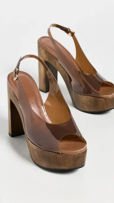 Black Suede Studio Landy 125 Sandals Mousse Leather | Thumbnail 5