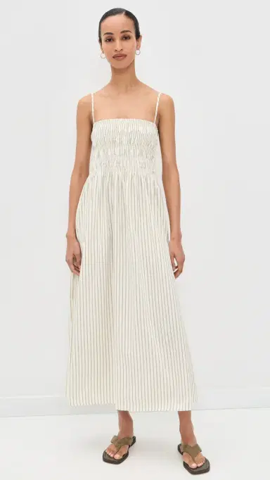 Pistola Bianca Dress Sage Egret Stripe L | Thumbnail 2