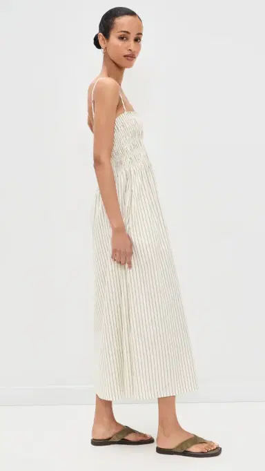 Pistola Bianca Dress Sage Egret Stripe L | Thumbnail 4